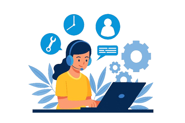 Customer support illustration